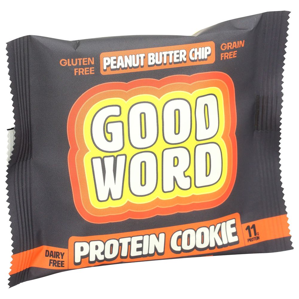 Good Word Peanut Butter Chip Protein Cookie, 1.69 Ounce -- 12 Per Case