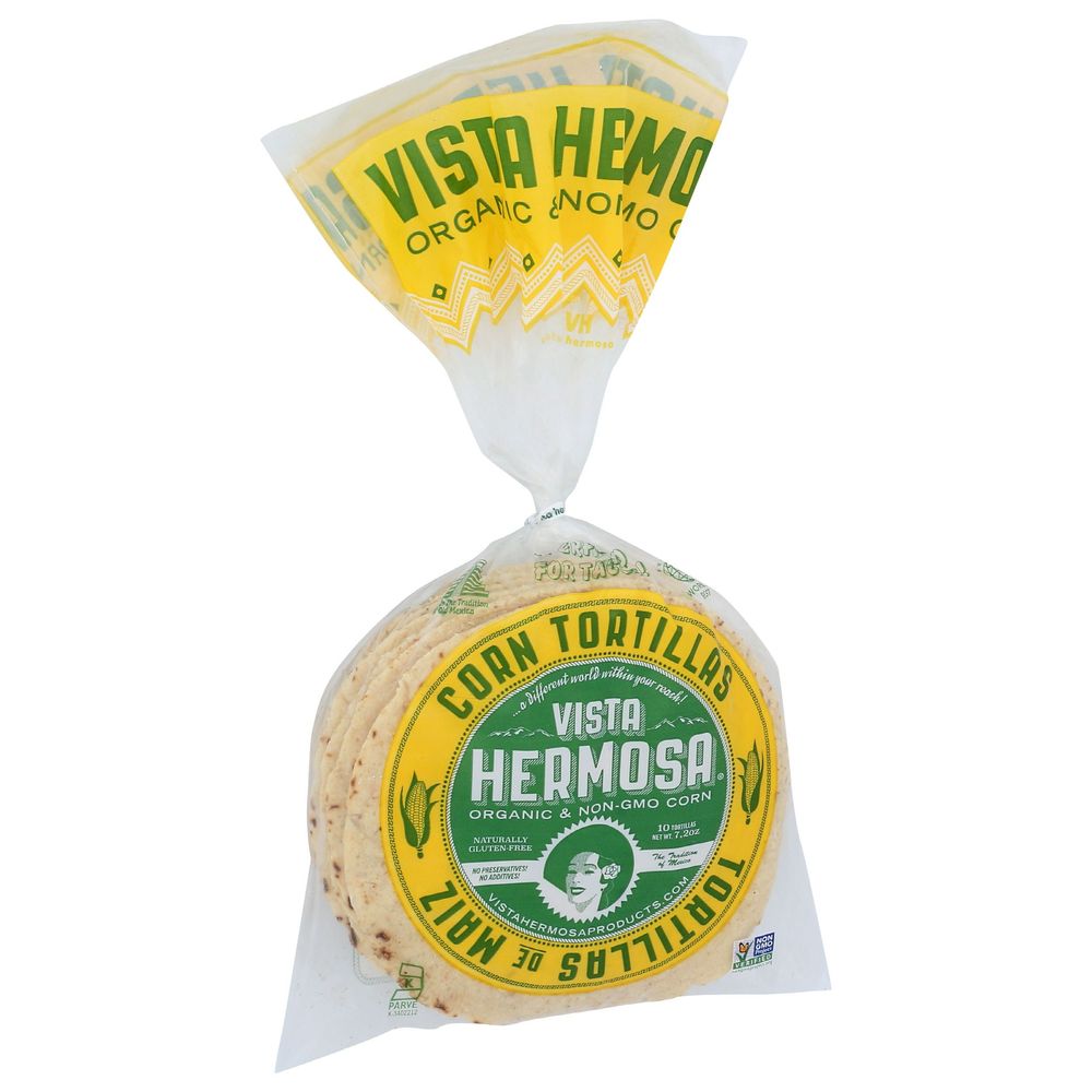 Vista Hermosa 5 Inch Organic Corn Tortillas, 8.5 Ounce -- 12 Per Case