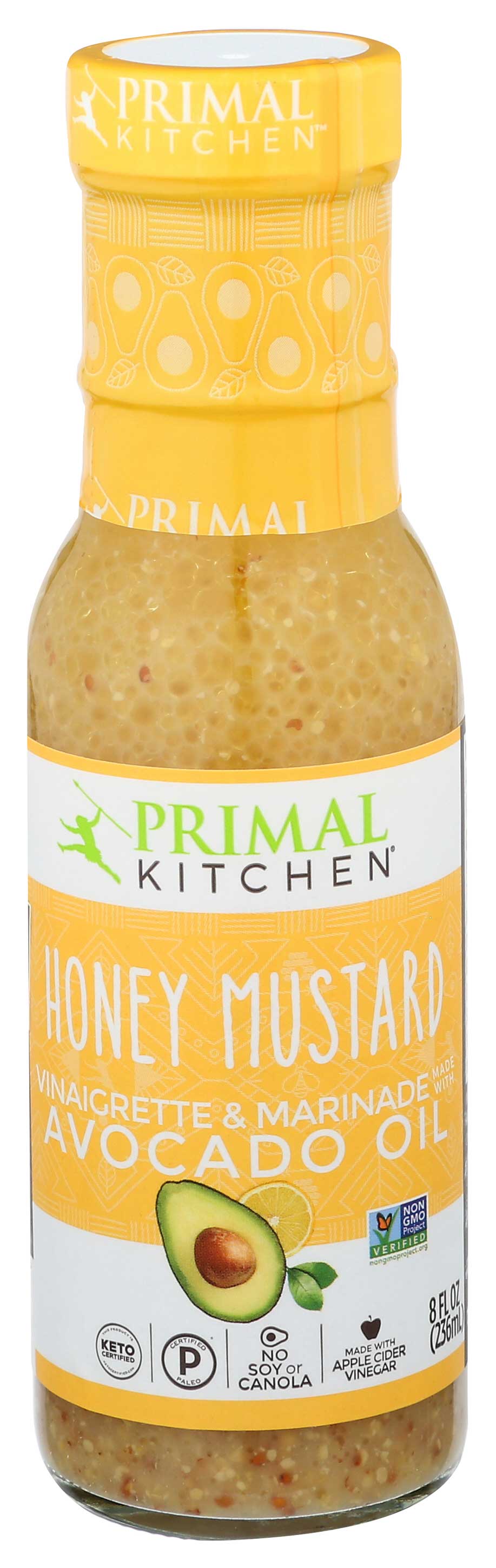 Primal Kitchen Avocado Oil Honey Mustard Vinaigrette Dressing and Marinade, 8 Ounce -- 6 per case.