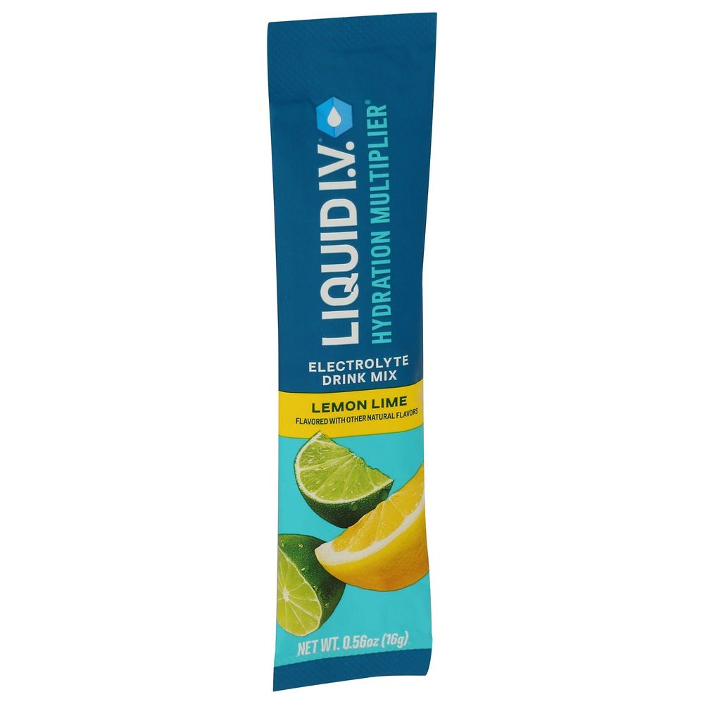 Liquid I.v. Hydration Multiplier Lemon Lime Electrolyte Drink Mix, 0.56 Ounce -- 8 Per Case