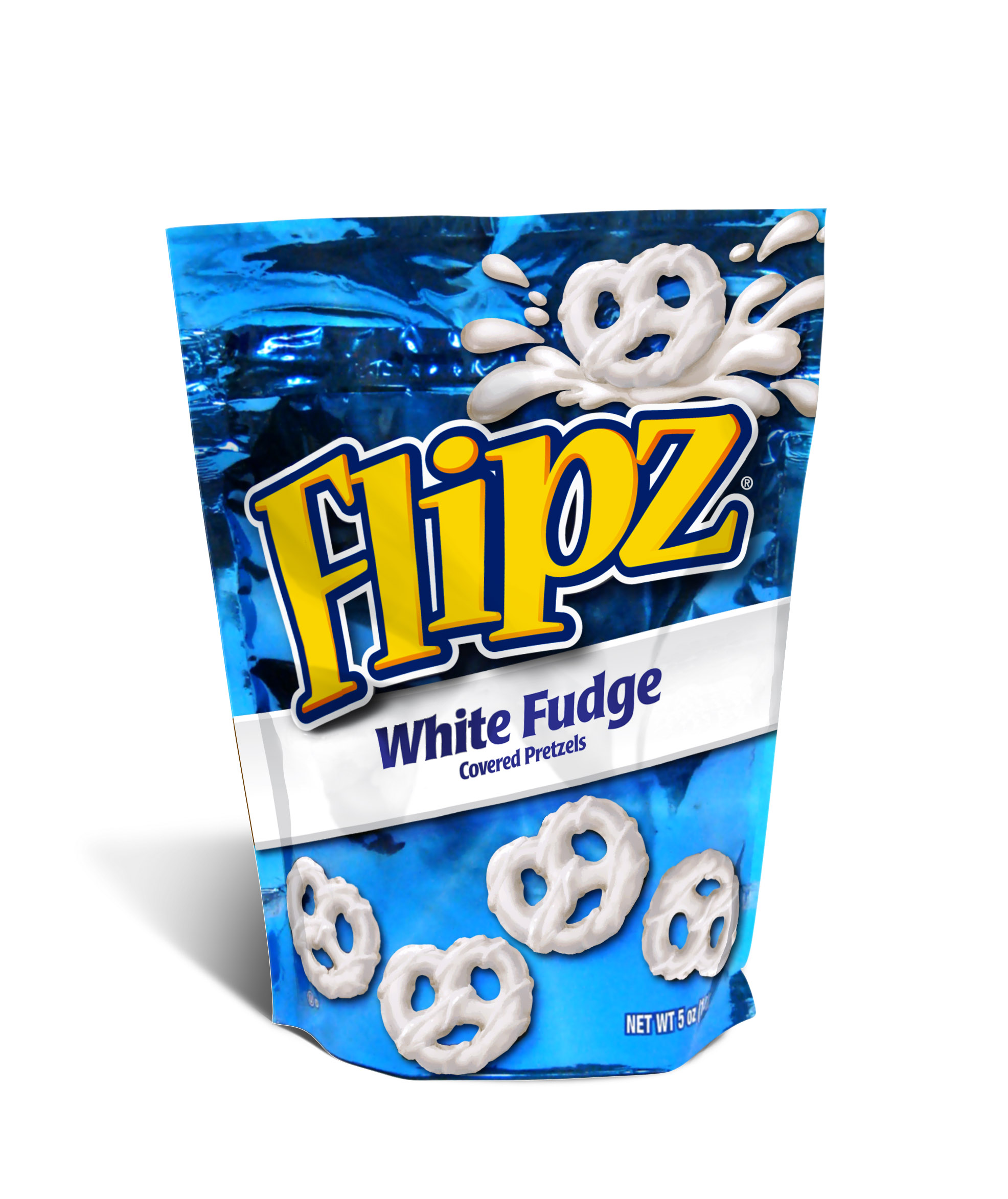 Flipz White Fudge Covered Pretzel, 5 Ounce -- 6 Per Case