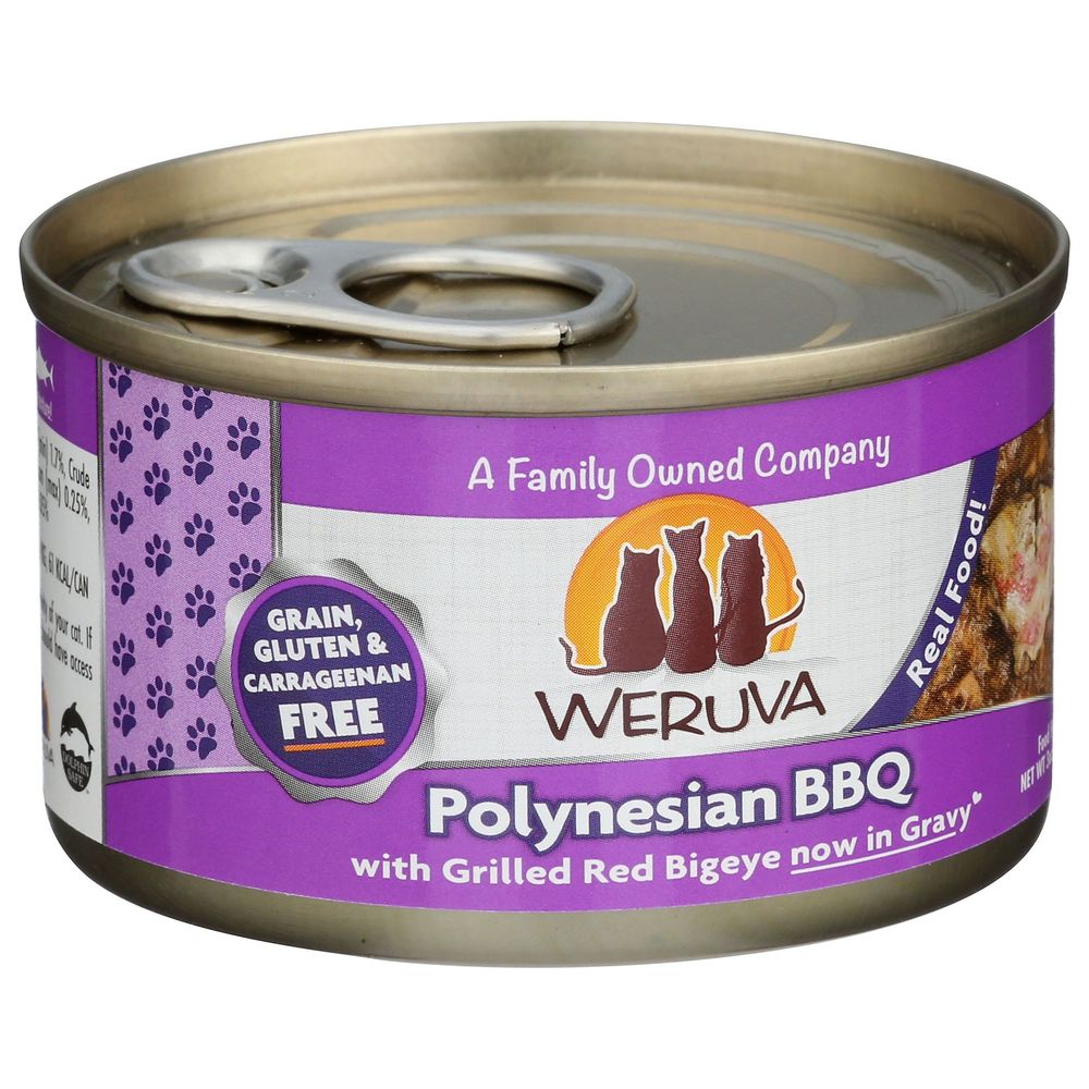 Weruva Polynesian Bbq With Grilled Red Bigeye In Gravy Cat Food, 3 Ounce -- 24 Per Case