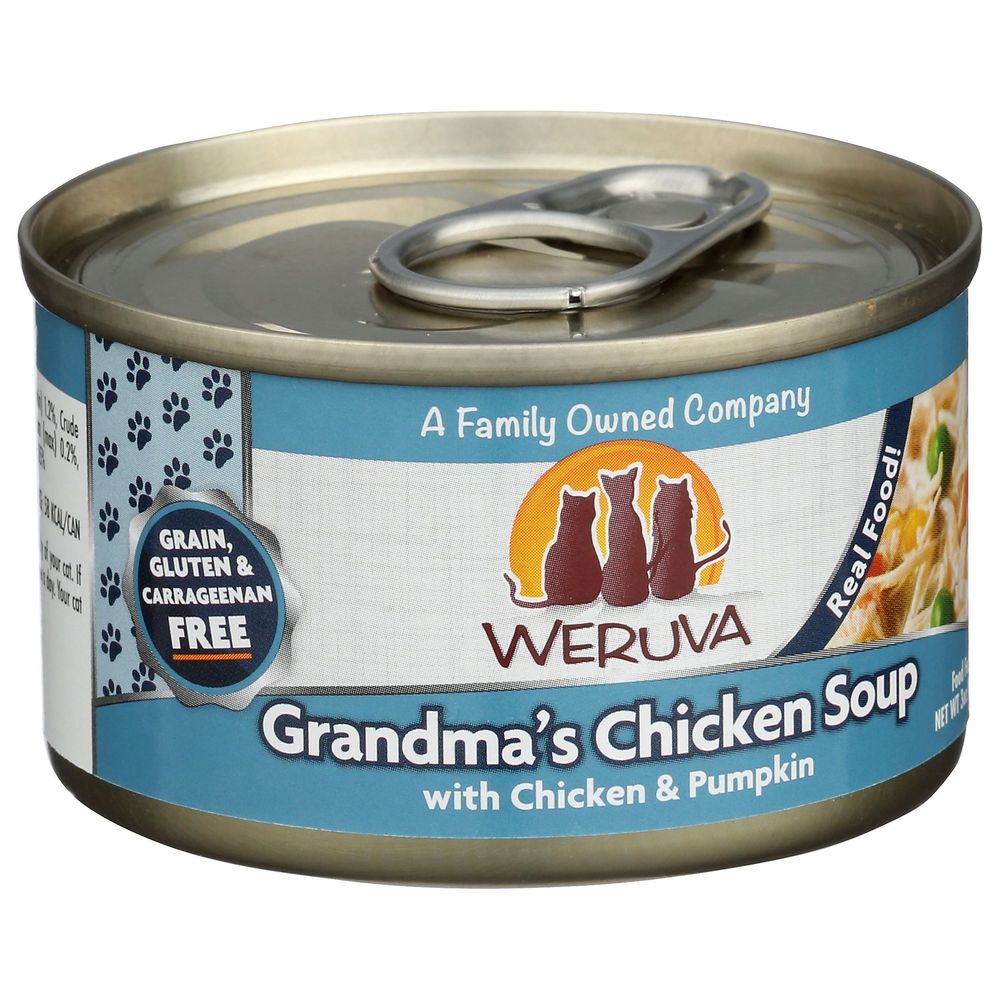 Weruva Grandmas Chicken Soup With Chicken And Pumpkin Cat Food, 3 Ounce -- 24 Per Case
