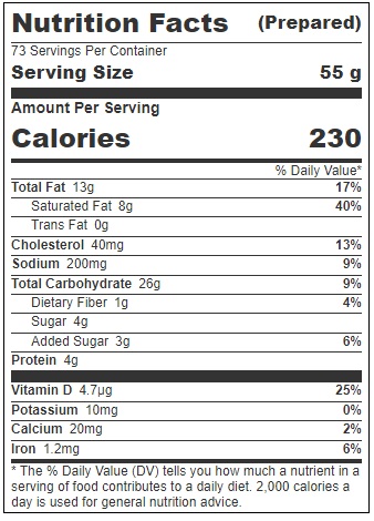 Lecoq Cuisine Half Block Croissant Dough, 171 Ounce -- 2 Per Case