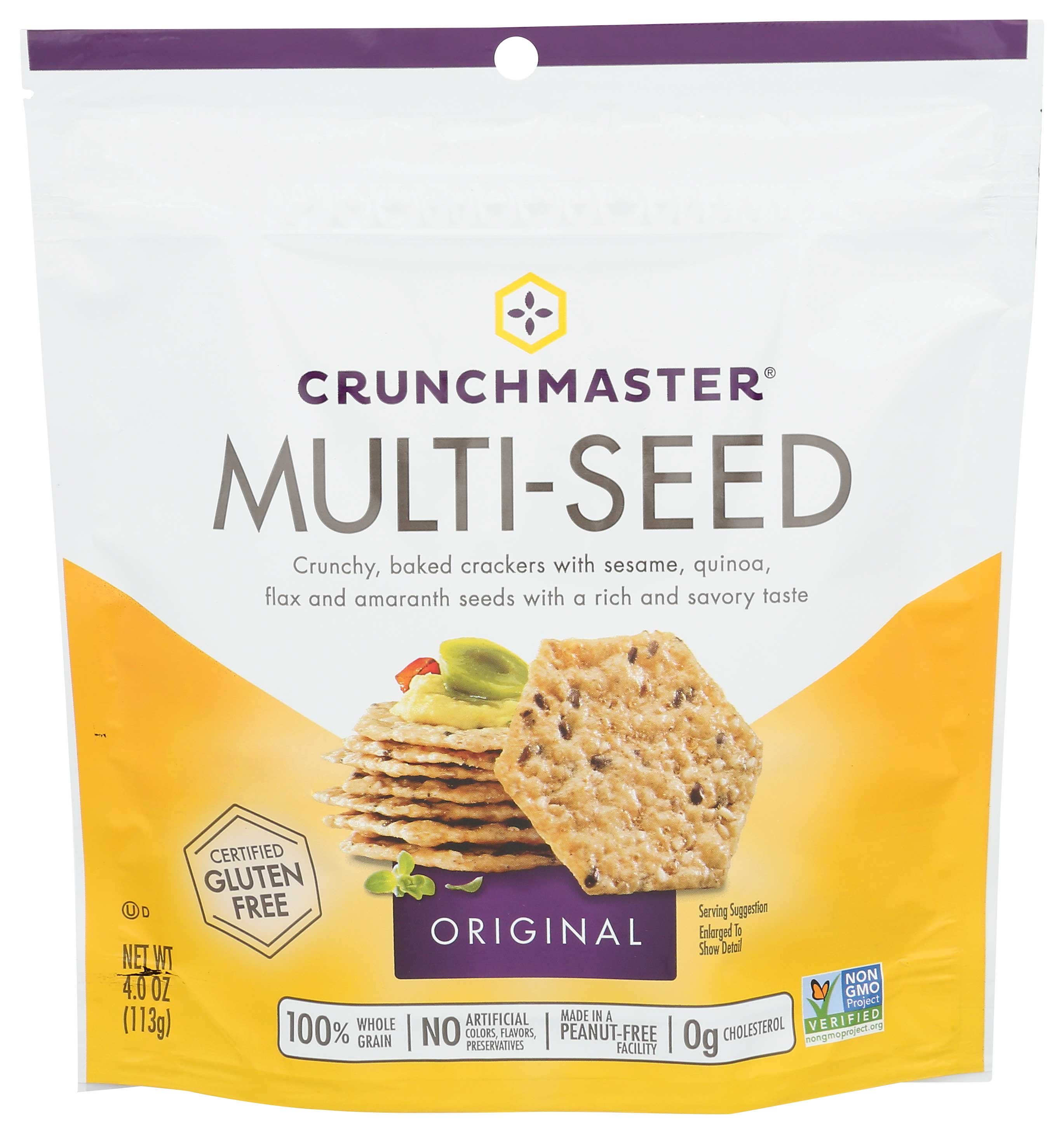 Crunchmaster Original Multi Seed Cracker, 4 Ounce -- 12 Per Case