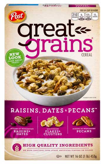 Great Grains Raisin Dates Pecan, 16 Ounce -- 12 per case.