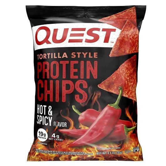 Quest Hot And Spicy Tortilla Chips, 1.1 Ounce -- 8 Per Case