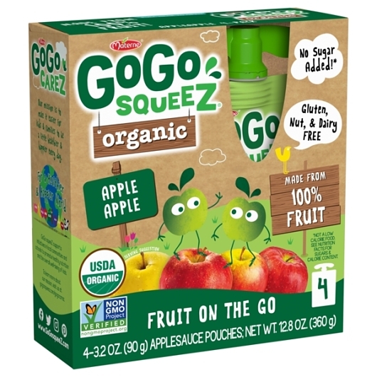 お気にいる Apple Apple Organic Squeez Gogo Apple 4 - Ounce 3.2 Sauce, タブレット