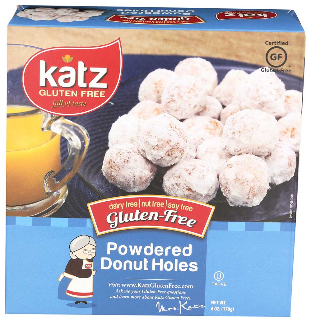 Katz Gluten Free Powdered Donut Holes, 6 Ounce -- 6 Per Case
