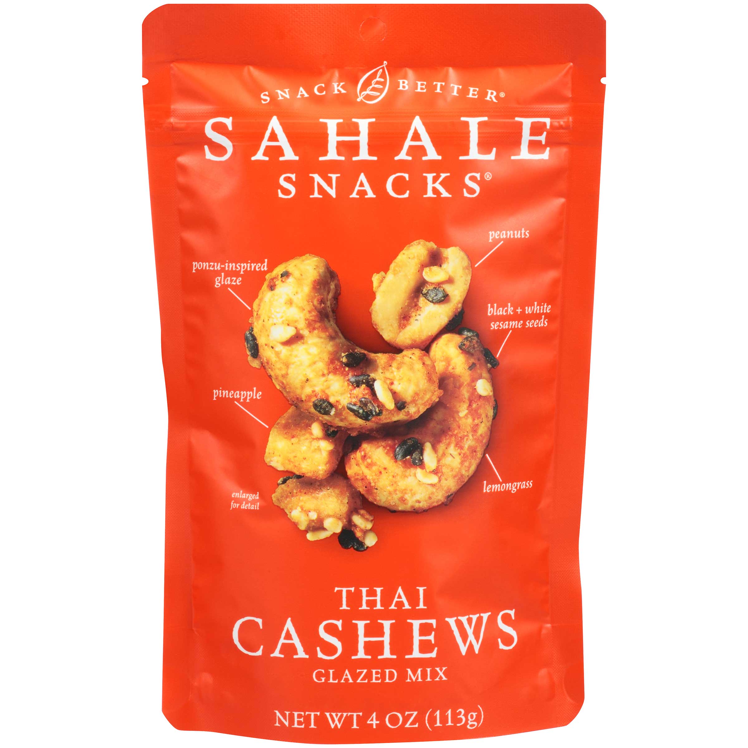Sahale Snacks Thai Cashews Glazed Mix, 4 Ounce -- 6 Per Case