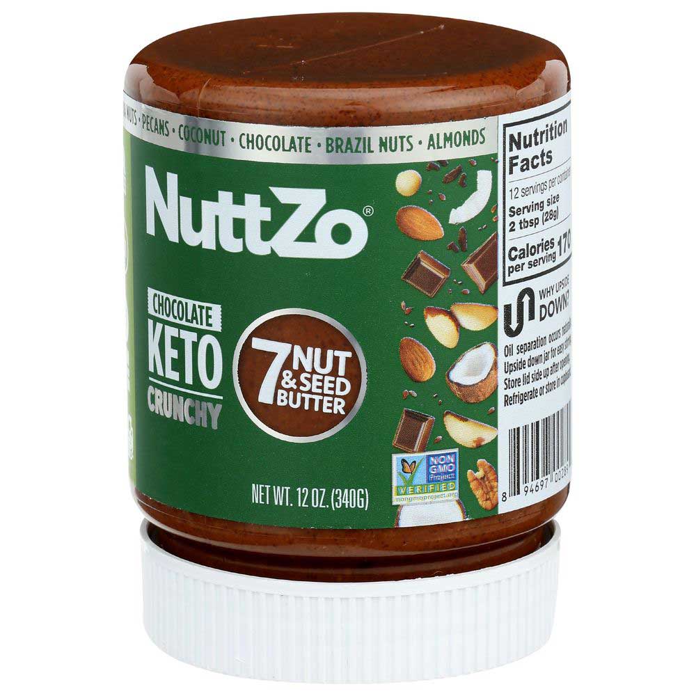 Nuttzo Crunchy Chocolate Keto 7 Nut And Seed Butter Spread, 12 Ounce -- 6 Per Case