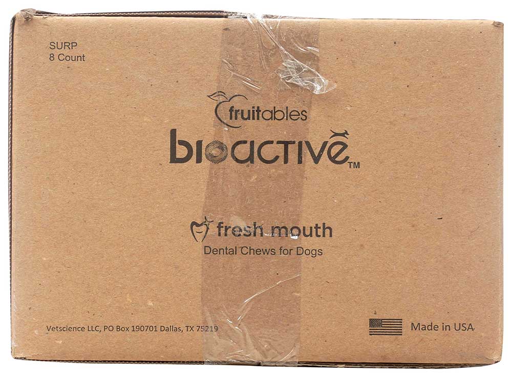 Fruitables Medium Dental Bioactive Dog Chews 10.8 Ounce 8 per case