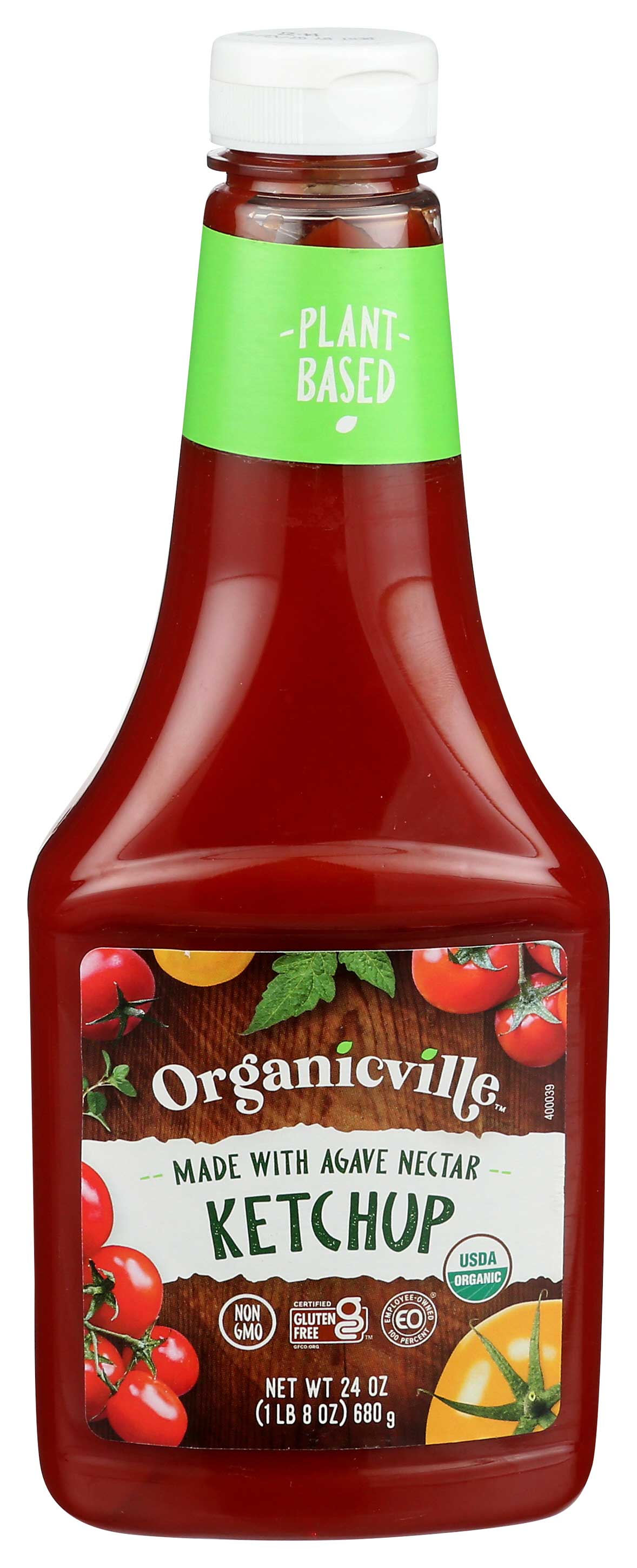 Organicville Organic Ketchup, 24 Ounce -- 12 Per Case