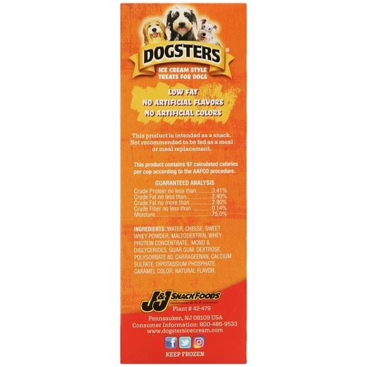 Dogsters Cheesy Bacon Flavor Ice Cream Style Treats for Dog FoodServiceDirect