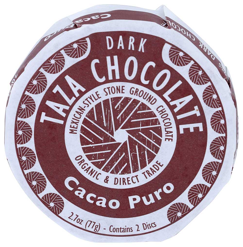 Taza Organic Cacao Puro Chocolate Mexicano Bar, 2.7 Ounce -- 12 Per Case