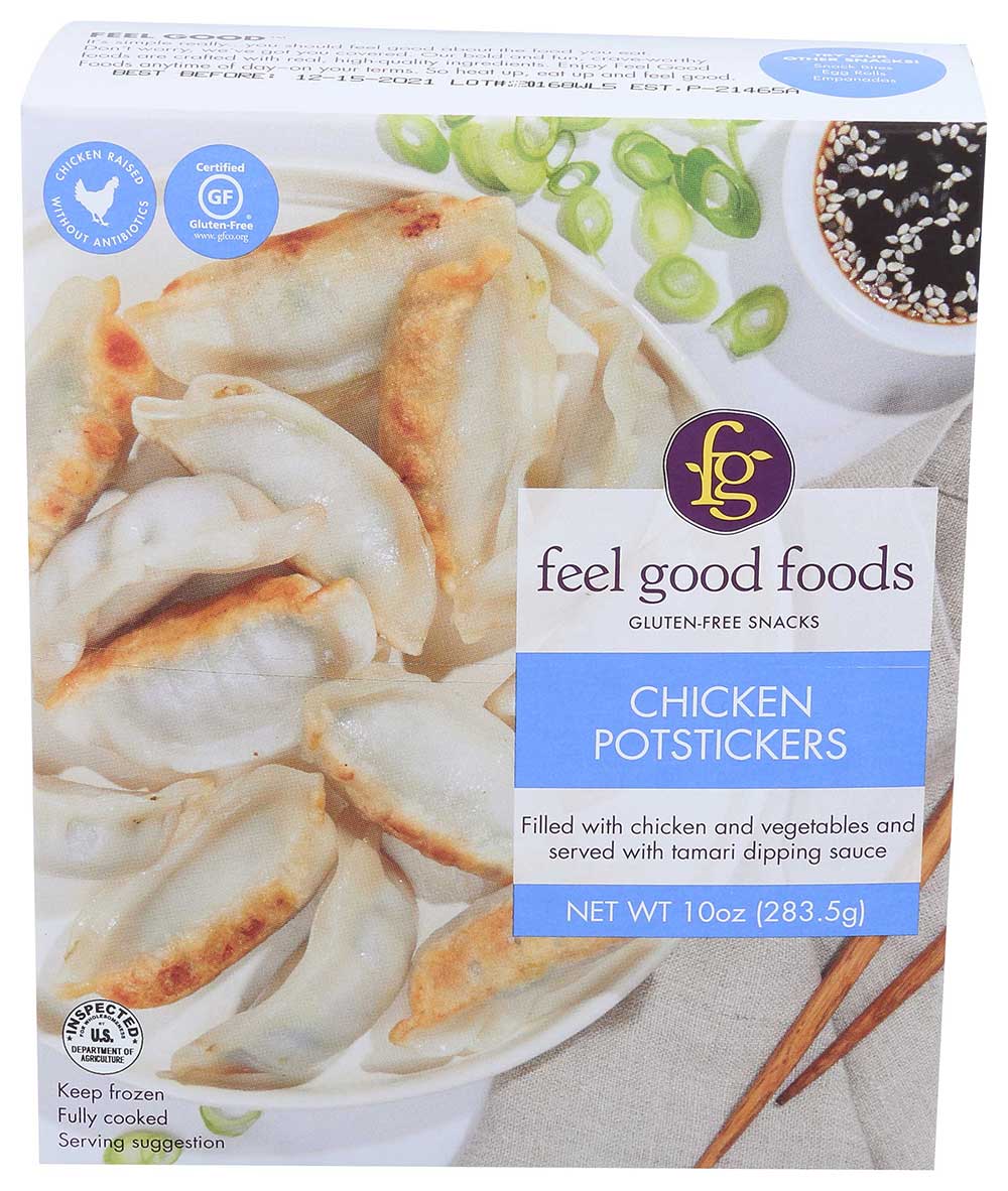 Feel Good Foods Chicken Potstickers, 10 Ounce -- 9 Per Case