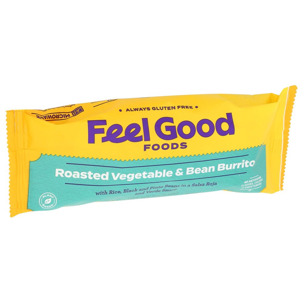 Feel Good Foods Roasted Vegetable And Bean Burrito, 5 Ounce -- 12 Per Case