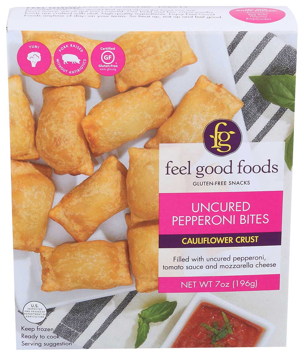 Feel Good Foods Uncured Pepperoni Snack Bites, 7 Ounce -- 9 Per Case