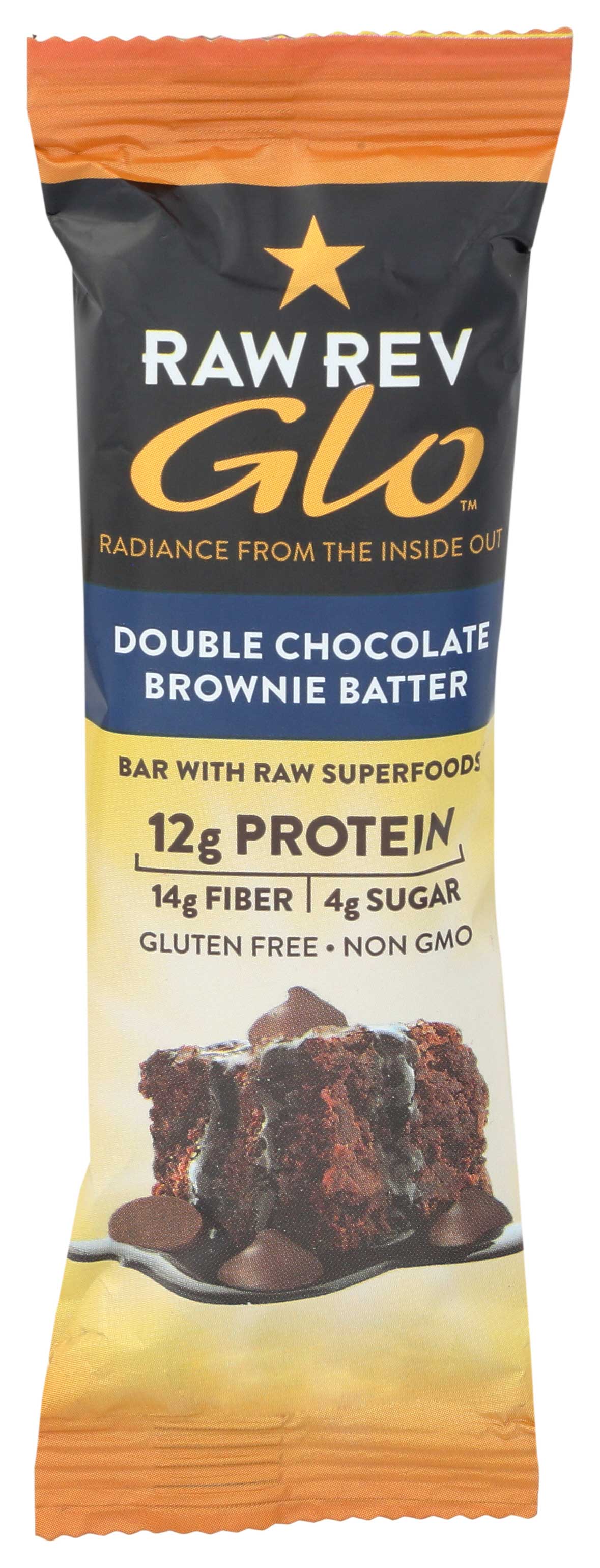 Raw Revolution Double Chocolate Brownie Batter Protein Bar, 16 Ounce -- 12 Per Case