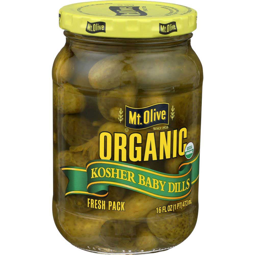 Mt Olive Organic Baby Dills, 16 Fluid Ounce -- 6 Per Case