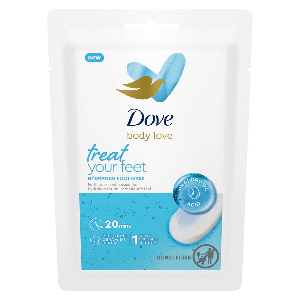 Dove Body Love Hydrating Foot Mask Lotion -- 144 Per Case