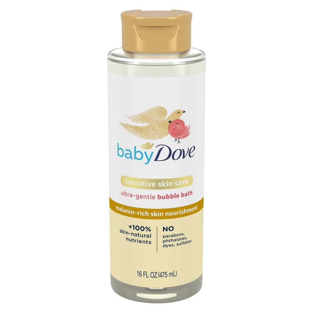 Baby Dove Sensitive Skin Care Melanin-rich Skin Nourishment Bubble Bath, 16 Ounce -- 4 Per Case