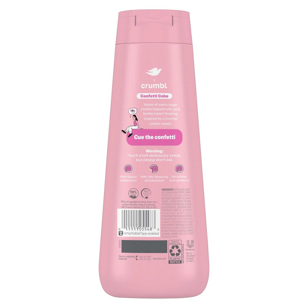 Dove Funfetti Birthday Cookie Body Wash, 20 Fluid Ounce -- 4 Per Case