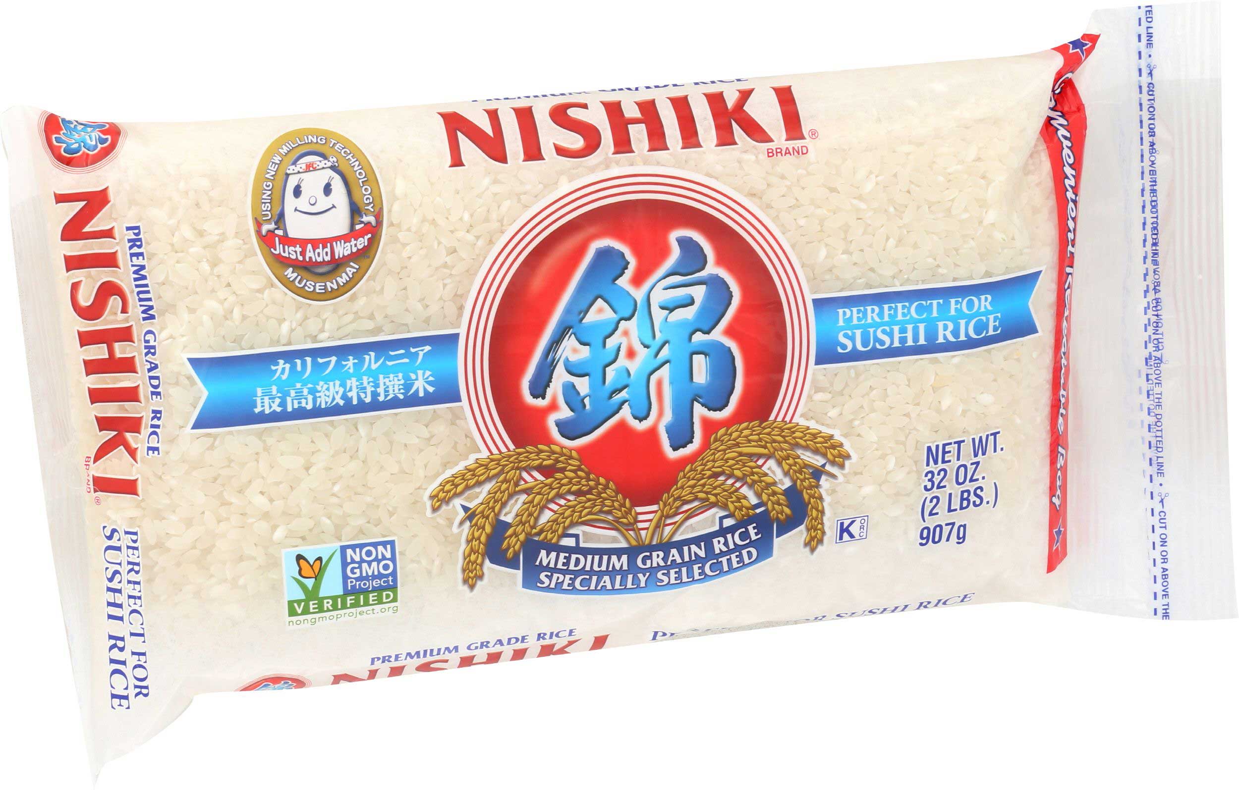 Nishiki Musenmai Premium Medium Grain Rice, 2 Pound -- 12 Per Case