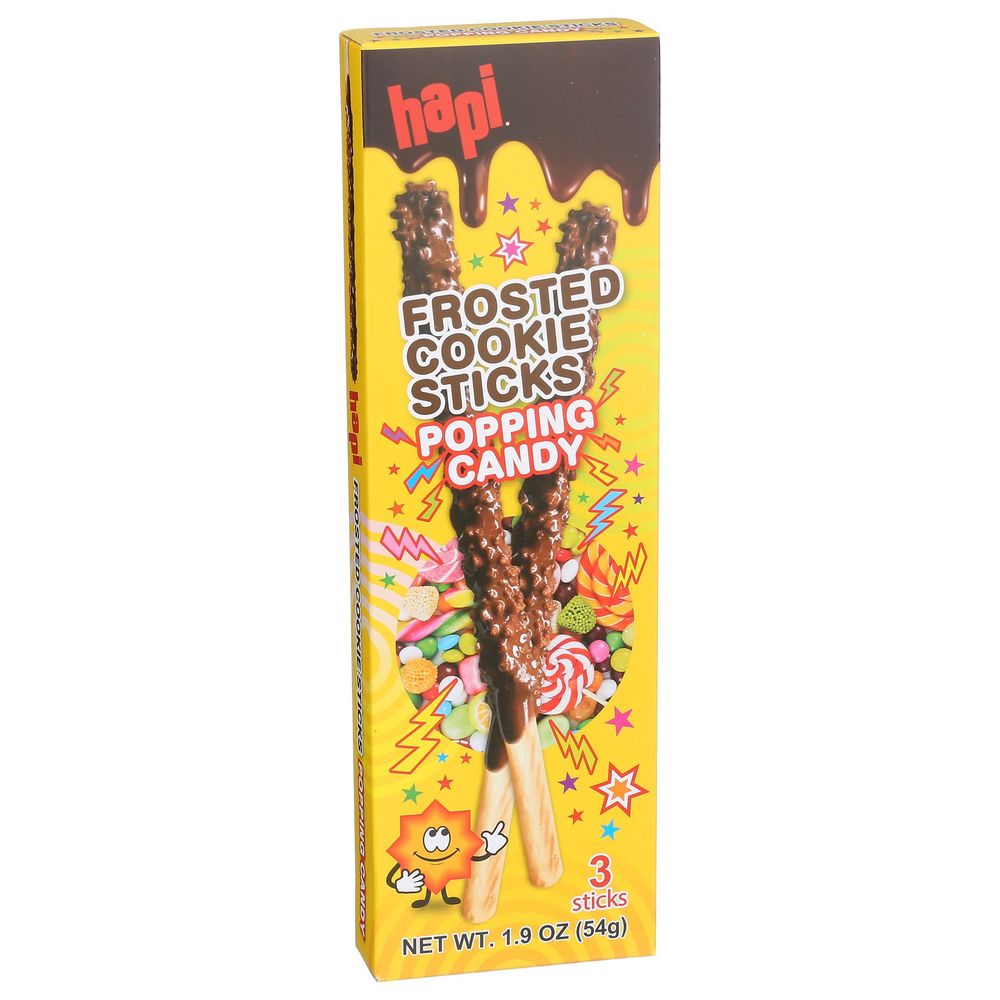 Hapi Frosted Cookie Sticks Popping Candy, 1.9 Ounce -- 8 Per Case