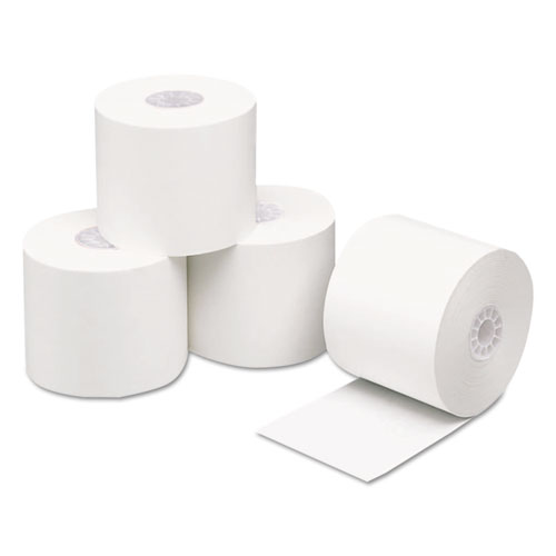 Iconex White 2.1 Mil 0.45 Inch Core Direct Thermal Printing Paper Roll, 2.25 Inch X 200 Feet -- 50 Per Case