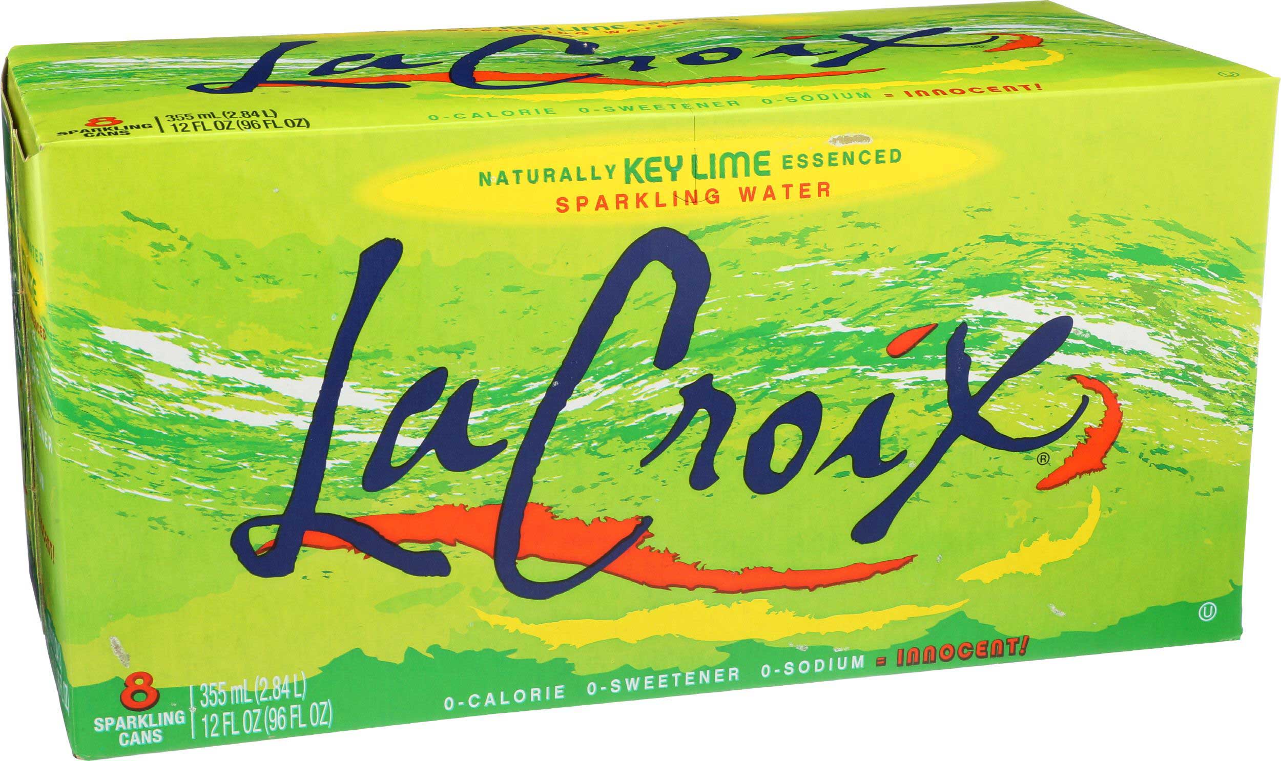 La Croix Key Lime Sparkling Water, 96 Fluid Ounce -- 3 Per Case