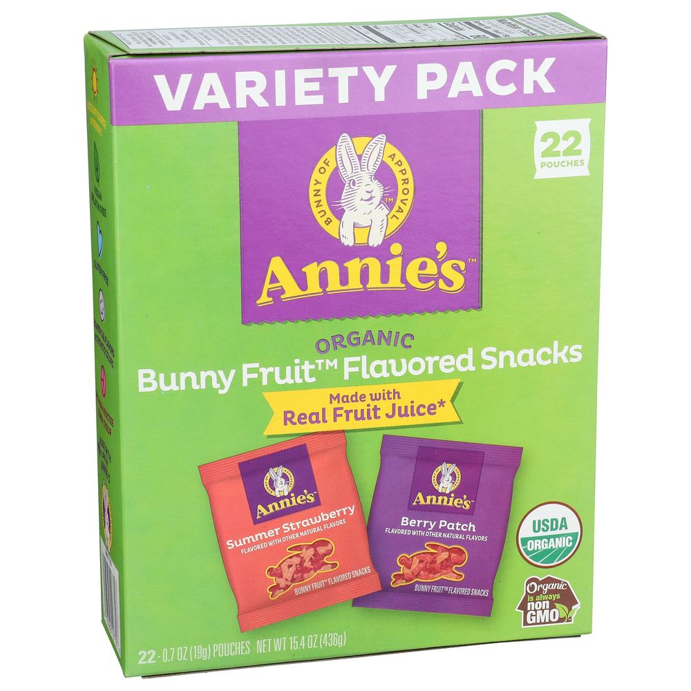 Annies Organic Fruit Flavored Snacks- Variety Pack, 15.4 Ounce -- 6 per case