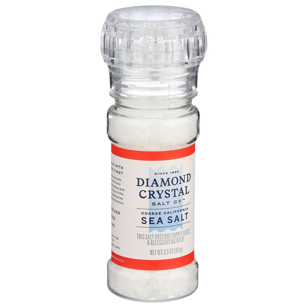 Diamond Crystal Coarse California Sea Salt, 3.5 Ounce -- 12 Per Case