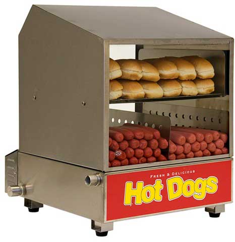 Winco Benchmarkusa 120 Volt Dog Pound Hot Dog Steamer, 15 X 16 X 19 In, 1 Set