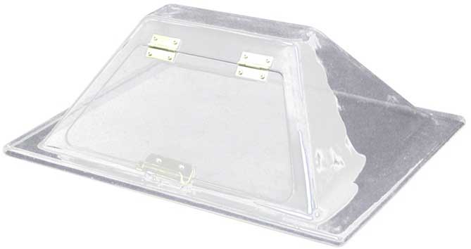 Winco Benchmarkusa Plastic Plexiglass Sneeze Guard For 10 Dog Roller Grill, 17 X 13.3 X 7.87 Inch -- 10 Set Per Case
