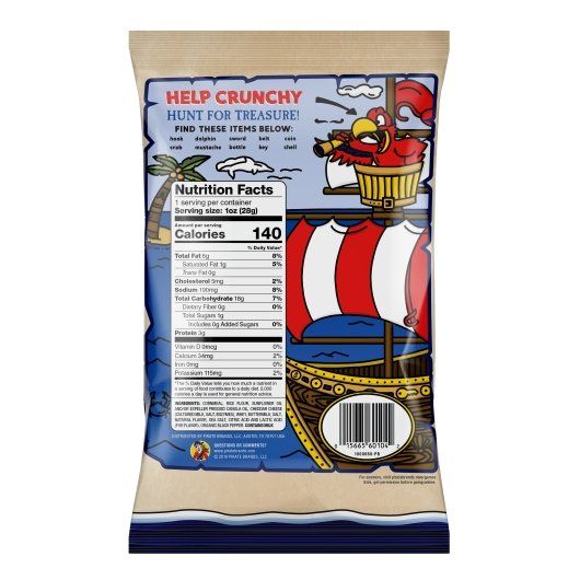 Pirate's Booty Aged White Cheddar Cheese Puffs, 1 Ounce -- 24 Per Case