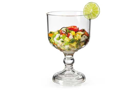 Get Enterprises Inc Styrene Acrylonitrile Stemware Clear Schooner, 36 Ounce -- 12 Per Case