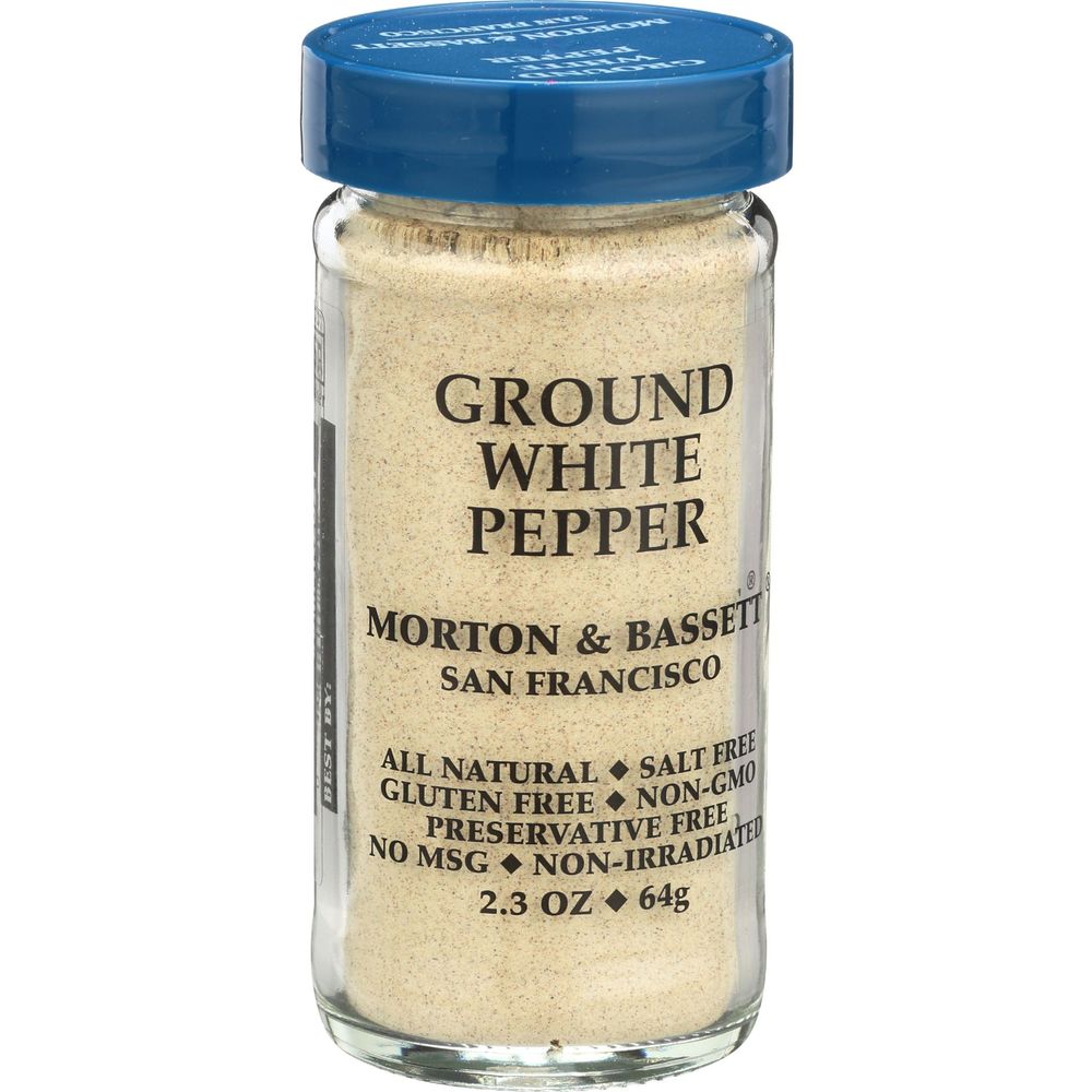 Morton & Bassett Ground White Pepper, 2.3 Ounce -- 3 Per Case