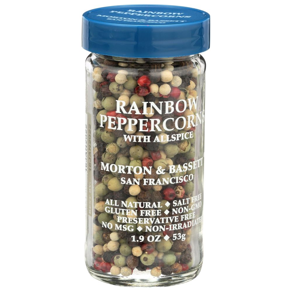 Morton & Bassett Rainbow Peppercorns With All Spice, 1.9 Ounce -- 3 Per Case