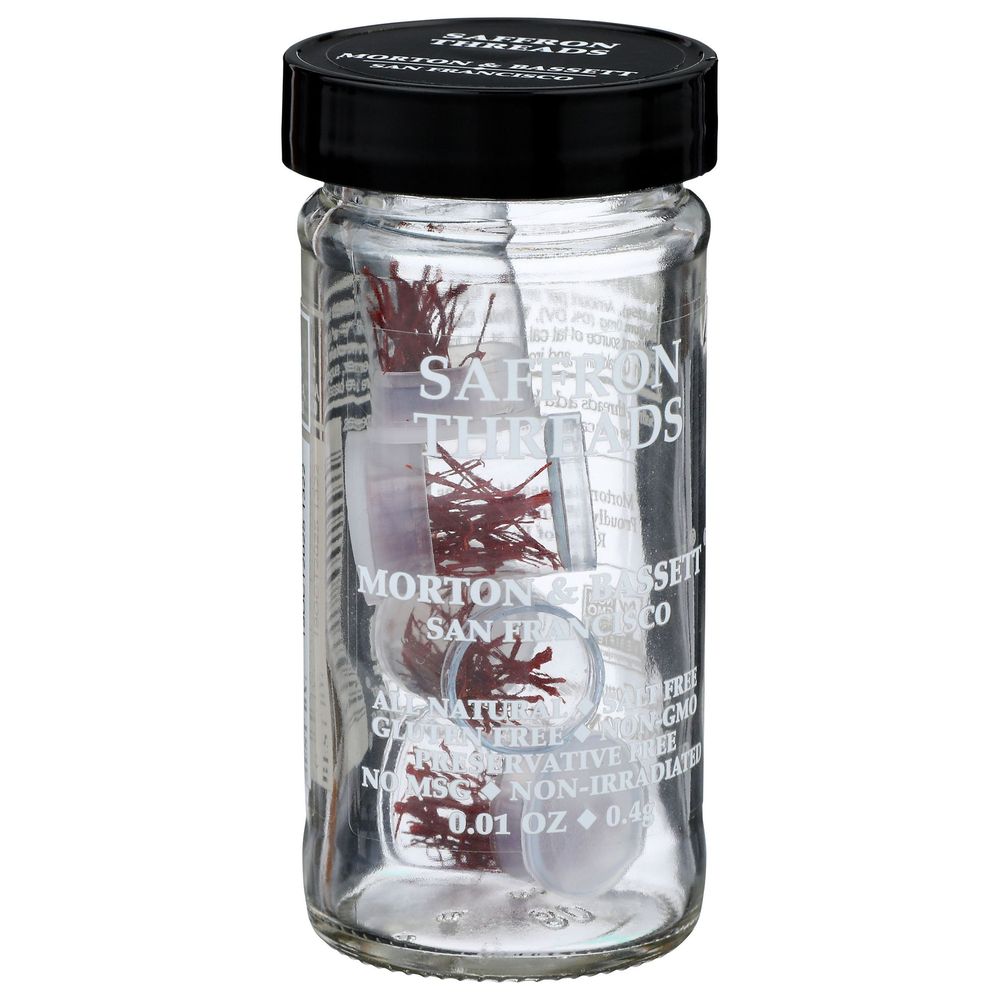 Morton And Bassett Spices Saffron Threads, 0.01 Ounce -- 3 Per Case