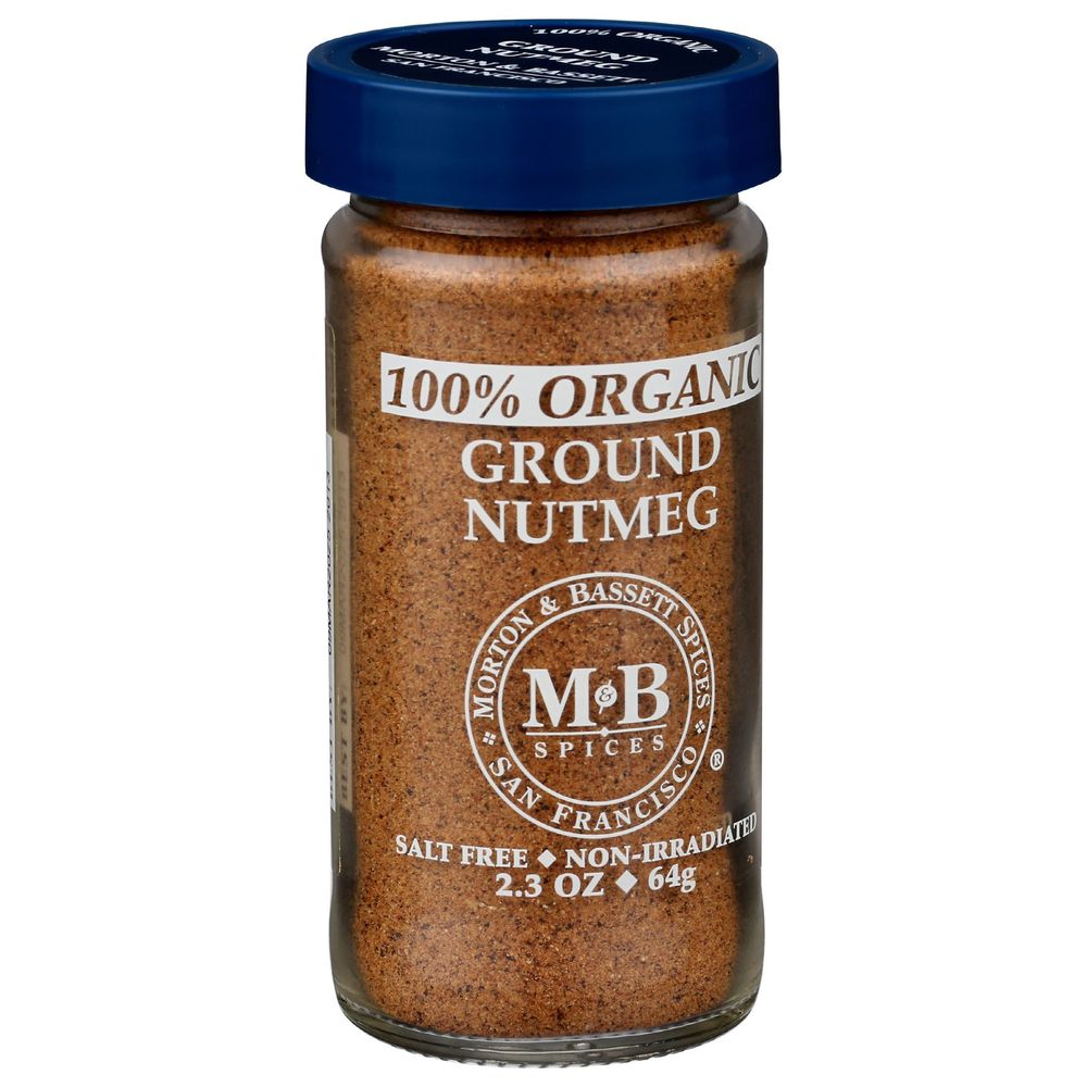 Morton and Bassett Organic Ground Nutmeg, 2.3 Ounce -- 3 per case