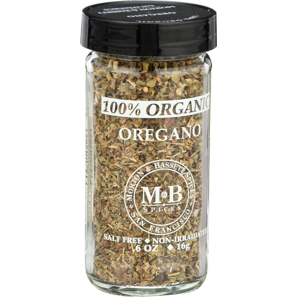 Morton & Bassett Organic Oregano, 0.6 Ounce -- 3 Per Case