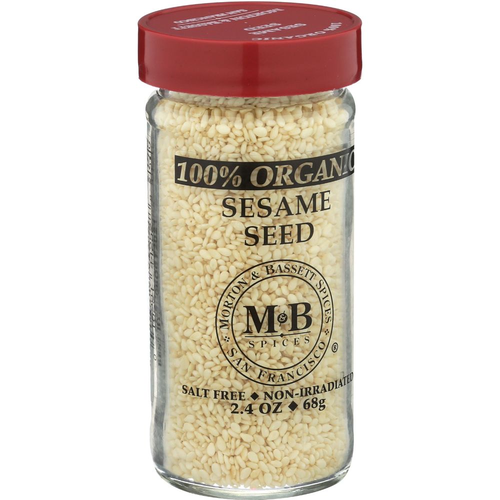 Morton & Bassett Organic Sesame Seed, 2.4 Ounce -- 3 Per Case
