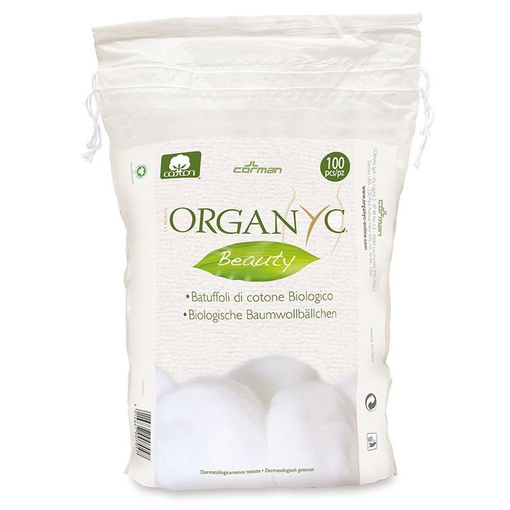 Organyc Beauty Cotton Balls, 100 Count