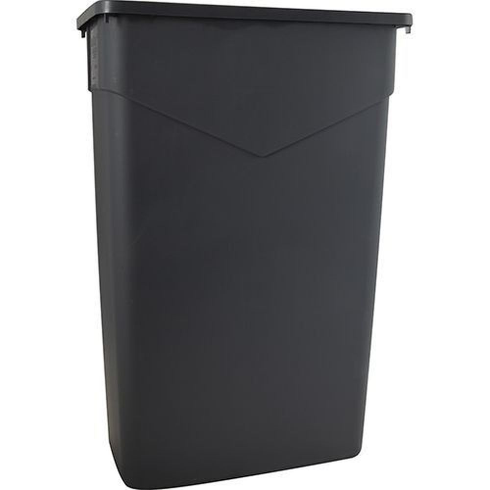 Carlisle Trimline Container 23 Gallon | Heavy Duty Plastic Trash Bin With Helper Handle | BPA Free