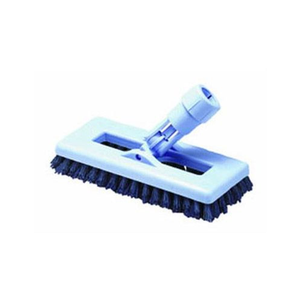 Carlisle 36530014 Swivel Scrub Blue Heavy-duty Floor Brush Head With Dupont Tynex Nylon Bristles, 8 Inch Length