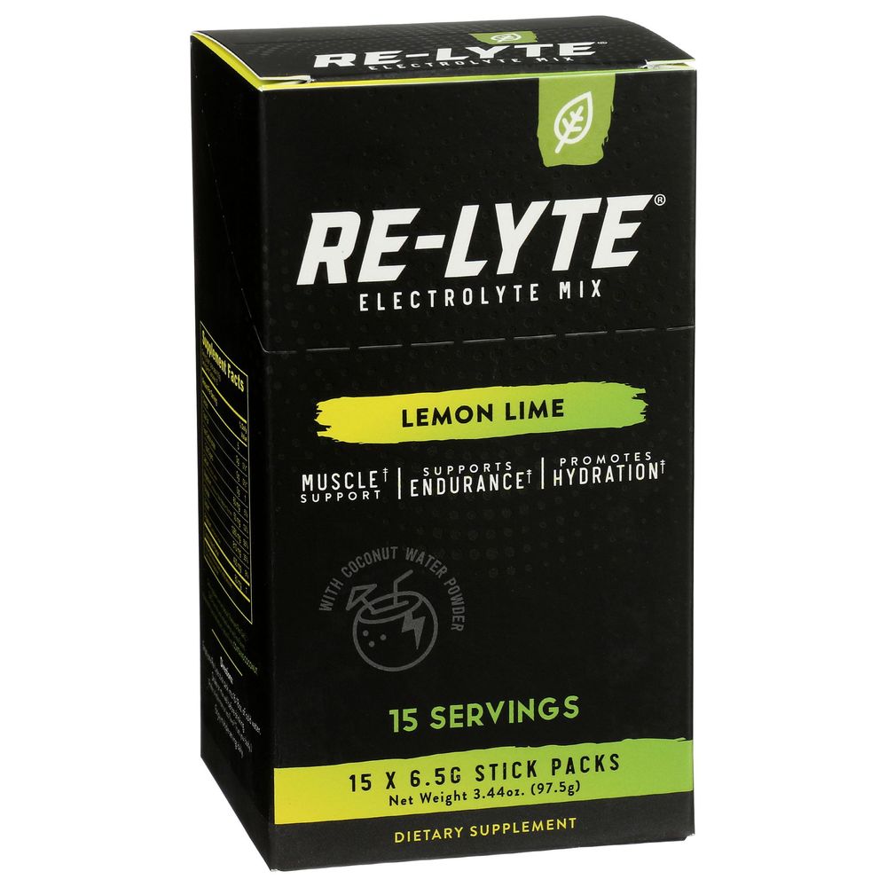 Redmond Re Lyte Lemon Lime Electrolyte Mix, 15 Count