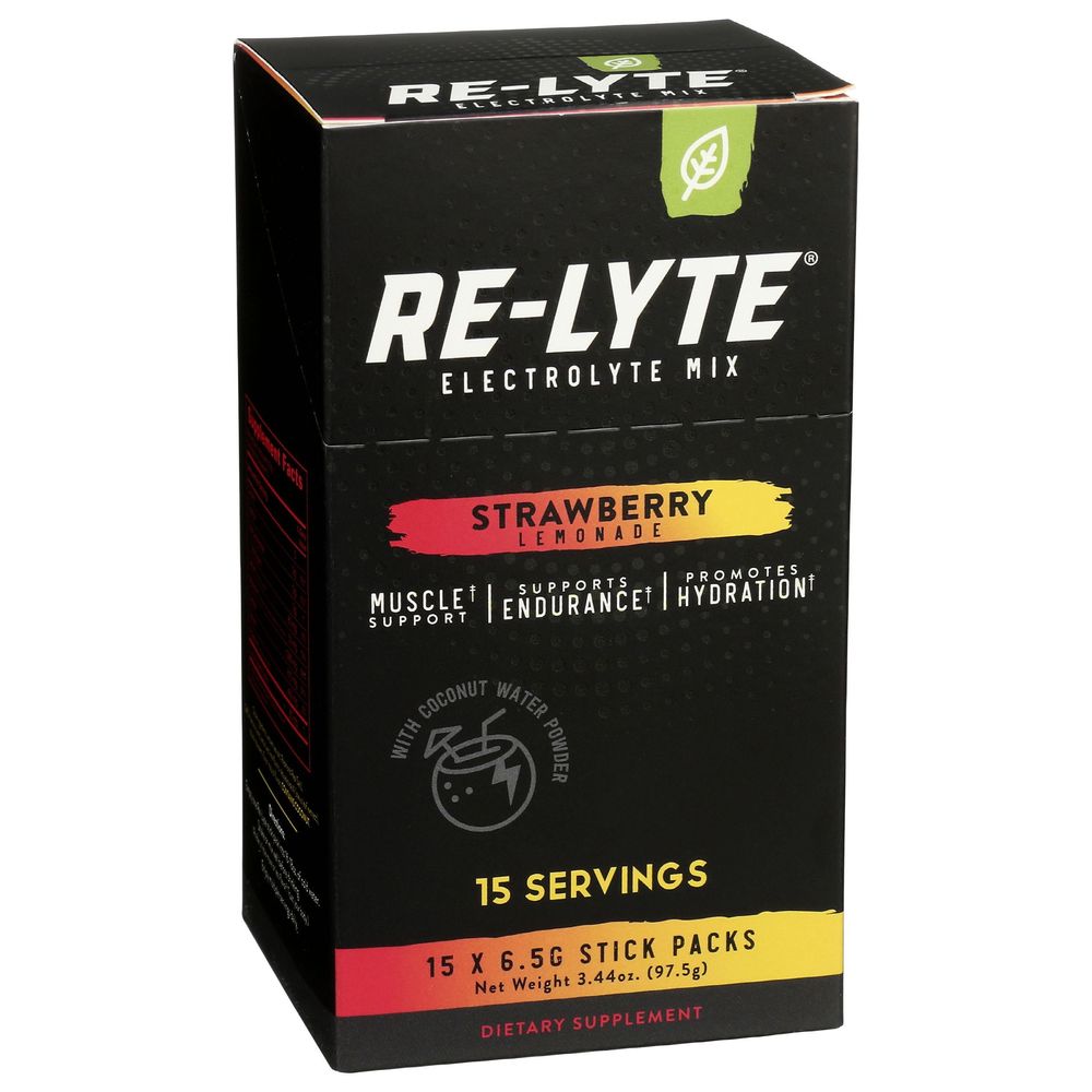 Redmond Re Lyte Strawberry Lemonade Electrolyte Mix, 15 Count