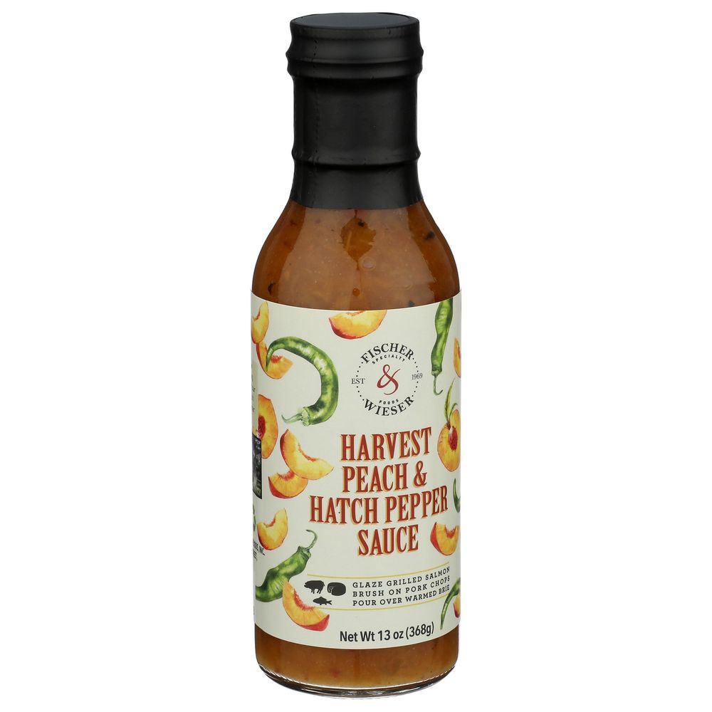 Fischer & Wieser Harvest Peach & Hatch Pepper Sauce, 13 Fluid Ounce -- 6 Per Case