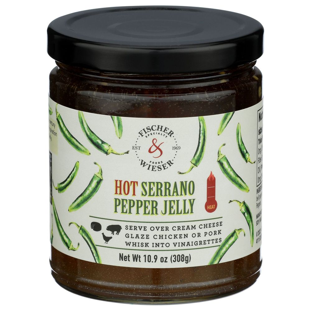 Fischer And Wieser Hot Serrano Pepper Jelly, 10.9 Ounce -- 6 Per Case